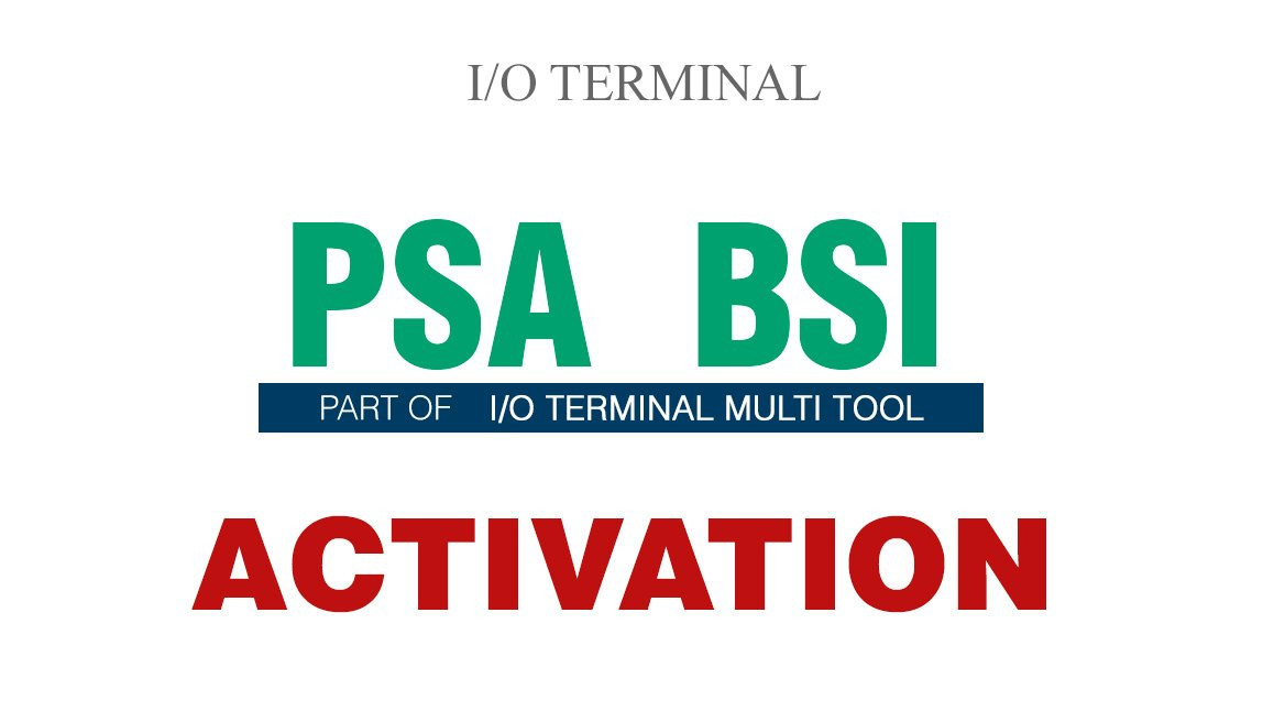 Oprogramowanie I/O Terminal PSA BSI 